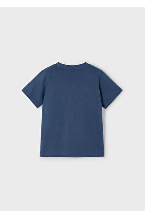 Mayoral Erkek Çocuk Geometrik Desenli Tişört 3029 Lacivert