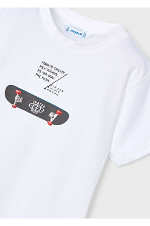 Mayoral Erkek Çocuk Kaykay Tişört Eşofman Takımı 3881 Kırmızı