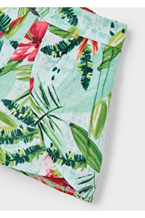 Mayoral Kız Çocuk Tropikal Etek Pantolon 3908 Yeşil