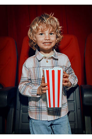 Mayoral Erkek Çocuk Ekose Kışlık Gömlek 4128 Bej