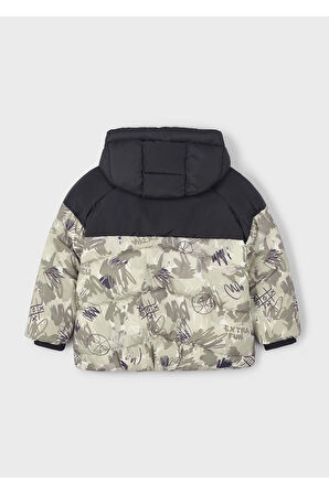 Mayoral Erkek Çocuk Kapüşonlu Dolgulu Mont 4417 Gri