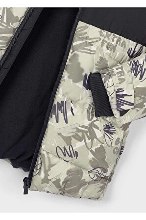 Mayoral Erkek Çocuk Kapüşonlu Dolgulu Mont 4417 Gri