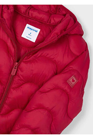 Mayoral Kız Çocuk Kapüşonlu Şişme Dolgulu Mont 4443 Kırmızı