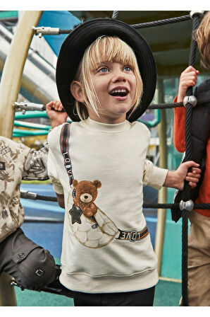 Mayoral Kız Çocuk Oyuncak Ayı Tayt ve Sweatshirt 2 li Takım 4727 Siyah