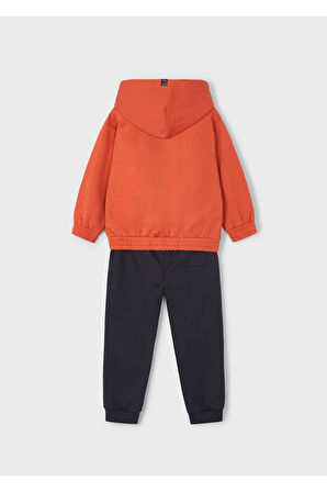 Mayoral Erkek Çocuk Serigrafi Baskılı Eşofman Takımı 4802 Turuncu