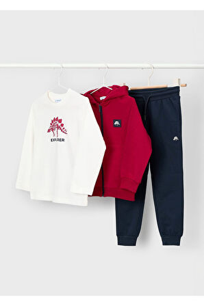 Mayoral Erkek Çocuk 3 Lü Eşofman Takımı 4806 Kırmızı