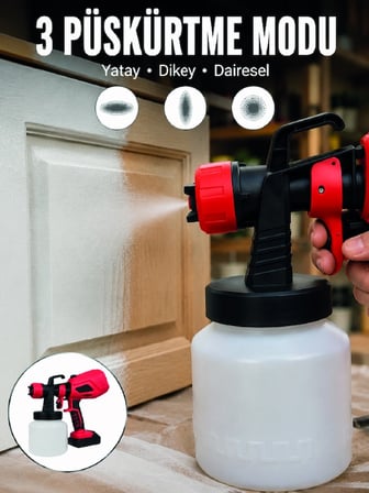 Mey İthalat 3 Farklı Püskürtme Modu ile Homojen Boya Dağılımı