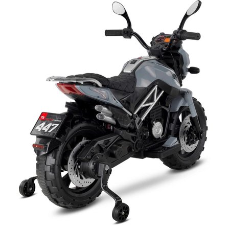 Mey İthalat 447 Motocross Akülü Motorsiklet 12V Gri