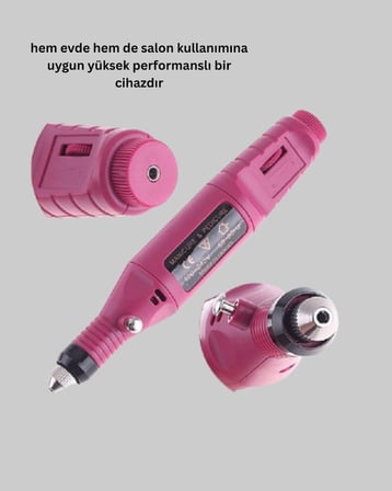Mey İthalat Tırnak Matkap Makinesi – Profesyonel Manikür Pedikür Cihazı, Ayarlanabilir Hız ve Sessiz Çalışma
