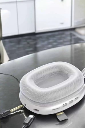 P9 Plus Kablosuz Kulak Üstü Bluetooth Kulaklık Beyaz Yüksek Ses Kaliteli