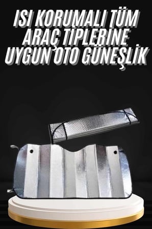 Mey İthalat Araç Güneşlik Koruyucu Cam Güneşliği Otomobil Güneşlikleri Katlanabilir