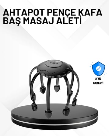 Mey İthalat Taşınabilir Kafa Masaj Cihazı Eller Serbest 360° Profesyonel Masaj