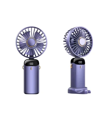 Mey İthalat Yüksek Hava Akışlı Dijital Ekranlı Mini El Fanı
