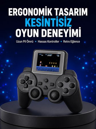 Mey İthalat 2025 S10 Gamepad 520 Klasik Retro Oyunlu TV Bağlantılı A Kalite Orijinal Yeni Nesil