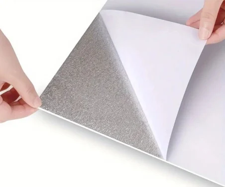 Mey İthalat Yapışkanlı Beyaz Mermer Desenli Sticker 30x30 cm