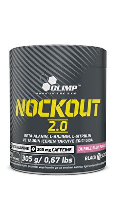 Olimp Nockout 2.0 305 Gram Sakız Aromalı Pre-Workout 50 Servis