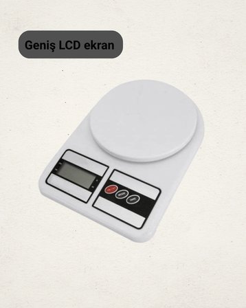Mey İthalat 10 Kg Kapasiteli LCD Ekranlı Dijital Mutfak Tartıs Yeni Nesil