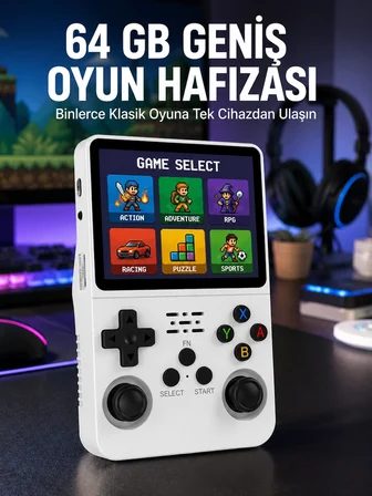 Mey İthalat Klasik Oyun Konsolu 64 Bit İşlemci ve Çift Kart Girişi Özellikli Yeni Nesil