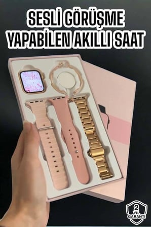 Mey İthalat Akıllı Saat Bluetooth Bağlantılı Aksesuar Hediyeli GPS Takibi