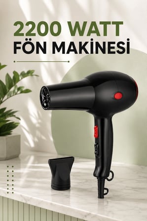 Soğuk ve Sıcak Üfleme Özellikli AC Motorlu Saç Kurutma Makinesi