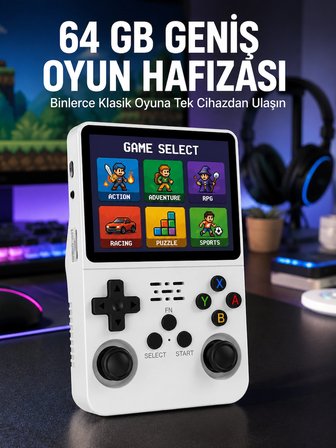 Mey İthalat Klasik Oyun Konsolu 64 Bit İşlemci ve Çift Kart Girişi Özellikli Yeni Nesil