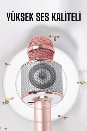 Taşınabilir Bluetooth Karaoke Mikrofon: Hafıza Kart Girişli, Etkileyici Performans