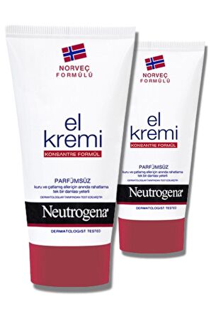 Neutrogena El Kremi Parfümsüz 75 ml 2 Adet