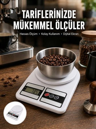 Mey İthalat Hassas Ölçüm İçin Dijital Mutfak Tartısı – 10 Kg Kapasiteli Yeni Nesil