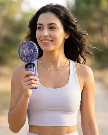 Mey İthalat 5 Kademeli Güçlü Üfleme Kapasiteli Taşınabilir Mini Fan