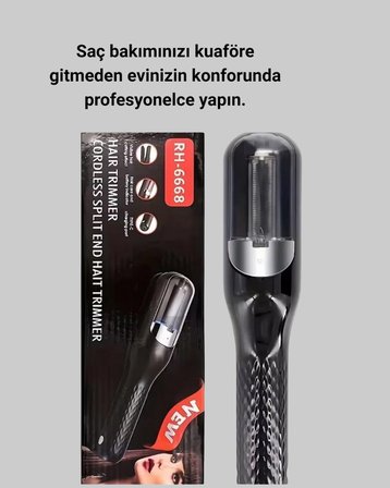 RH-6668 Şarjlı Taşınabilir Otomatik Saç Düzeltici Elektrikli Saç Kesme Makinesi