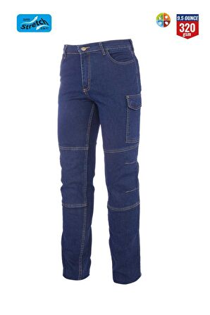 İş Takımı Likralı Kot Pantalon ve Kot İş Montu Myform 3109-2150