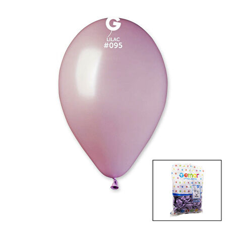 GM-110-95 METALİK - LİLA BALON 11&amp;apos;&amp;apos; - 28CM - 100 PARÇA (4767)