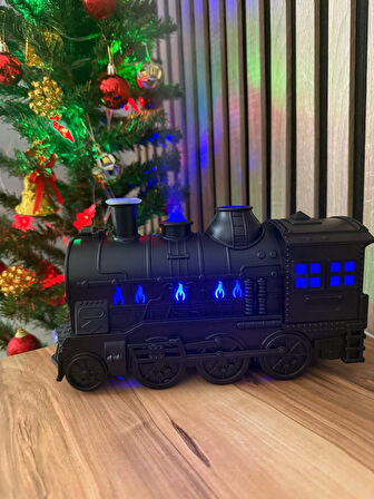 Tren Modeli Işıklı Aroma Difüzör & Hava Nemlendirici  MYK Hediye ve Sanat Atölyesi