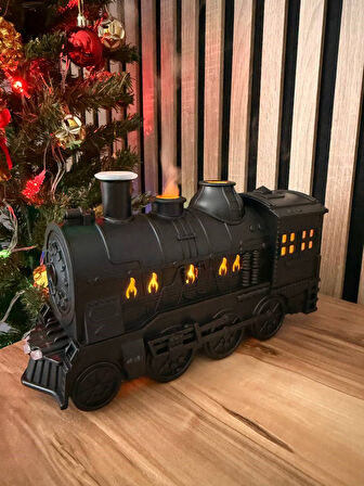 Tren Modeli Işıklı Aroma Difüzör & Hava Nemlendirici  MYK Hediye ve Sanat Atölyesi