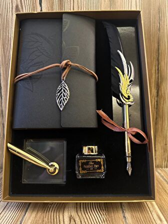  Divit Hokka Defter Tüylü Kalem Hediye Seti Lüx 