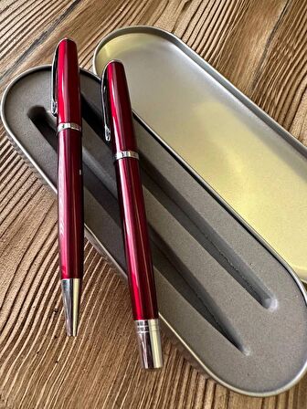 Öğretmenler Günü Hediyesi Metal Kutulu Kalem Seti Kişiye Özel 