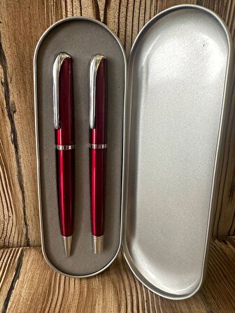 Öğretmenler Günü Hediyesi Metal Kutulu Kalem Seti Kişiye Özel 