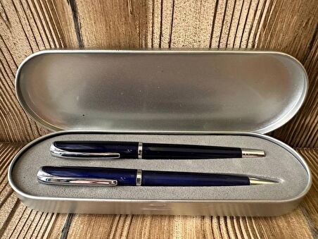 Öğretmenler Günü Hediyesi Metal Kutulu Kalem Seti Kişiye Özel 