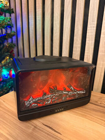 Şömine Nemlendirici & Aroma Difüzör  Ortamınıza Sıcak ve Modern Bir Dokunuş!