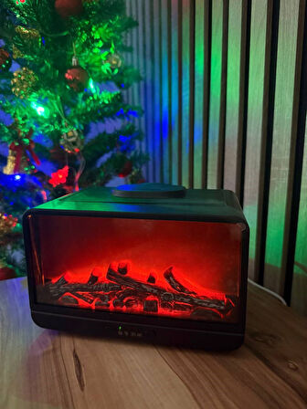 Şömine Nemlendirici & Aroma Difüzör  Ortamınıza Sıcak ve Modern Bir Dokunuş!