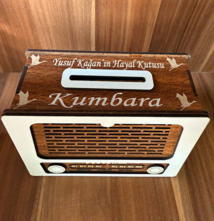  KİŞİYE ÖZEL NOSTALJİK RADYO GÖRÜNÜMLÜ KUMBARA  ÇOCUKLAR İÇİN EĞLENCELİ VE ANLAMLI HEDİYE