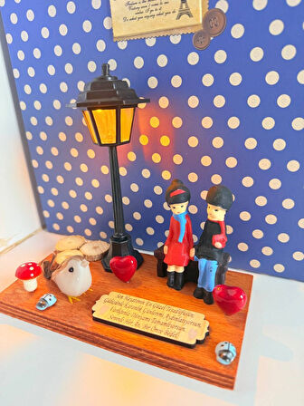 14 Şubat Sevgililer Günü Özel Işıklı El Yapımı Kalpli Hediye – MYK Hediye ve Sanat Atölyesi