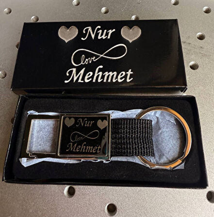  Kişiye Özel Klipsli Metal Anahtarlık  Şık ve Anlamlı Hediye Seçeneği