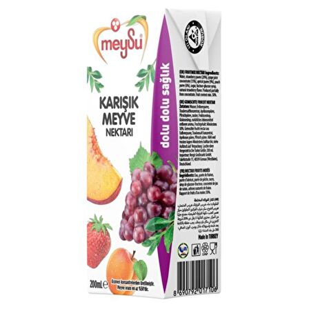 Meysu Karışık Meyve Nektarı 200 Ml X 6 Adet