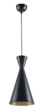 MYLİGHTS   RETRO  METAL SARKIT AVİZE SİYAH  İÇİ SARI  RUSTİK TEKLİ