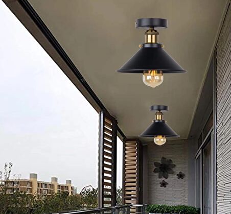 DEMET HABEK MYLİGHTS   RETRO TAVAN AVİZE ARMATÜR  23CM EN  RUSTİK AVİZE