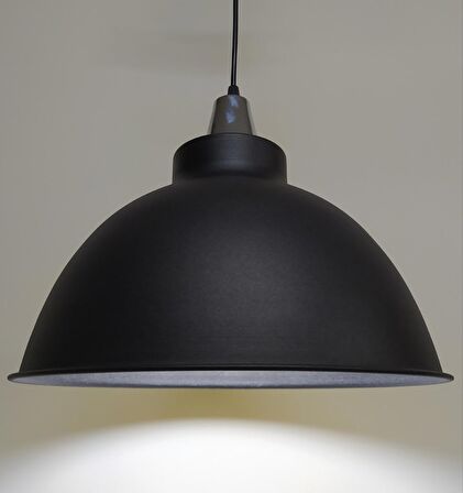 MYLİGHTS   RETRO  SİYAH  İÇİ SİYAH METAL SARKIT AVİZE KROM ASKILI