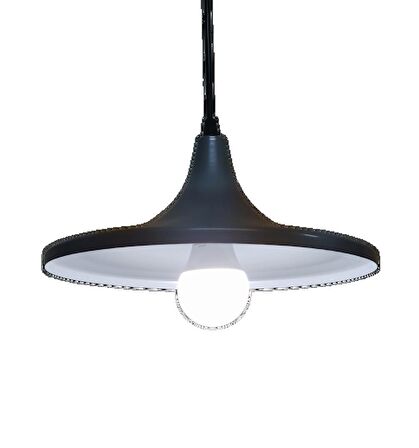 MYLİGHTS  RETRO RUSTİK  GRİ  İÇİ BEYAZ METAL SARKIT AVİZE