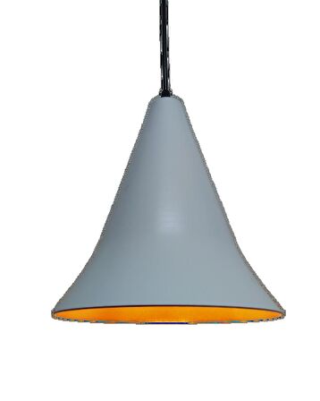 MYLİGHTS  RETRO RUSTİK METAL SARKIT BEYAZ  İÇİ ALTIN SARKIT AVİZE
