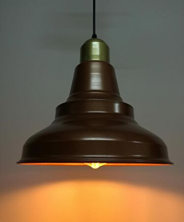 MYLİGHTS  GOLD ASKILI MAT BAKIR RUSTİK RETRO MAT SARKIT AVİZE